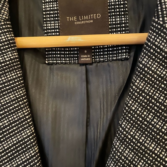 Black & White Stripe Blazer Size S - Picture 3 of 3